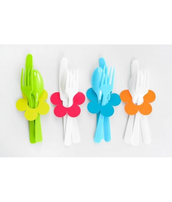 Marque-place fleur Rouge Sachet de  piees 