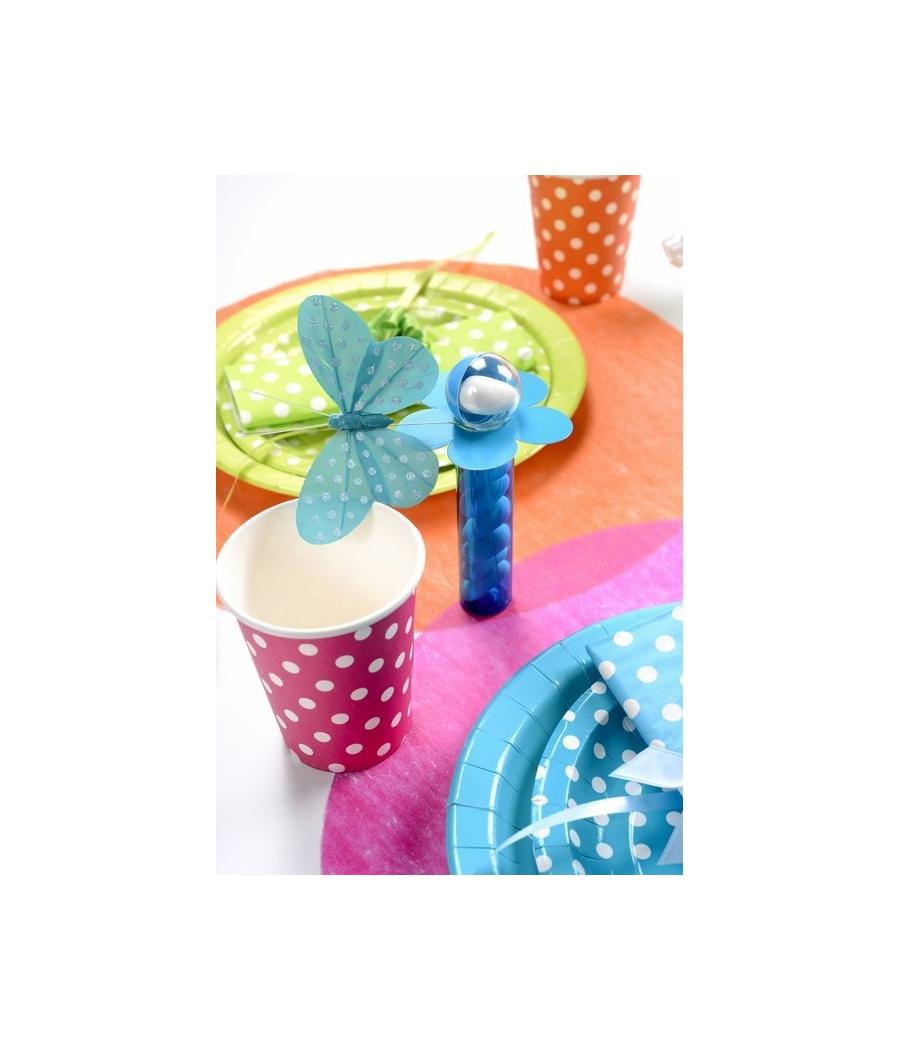 Marque-place fleur Blanc Sachet de  piees 