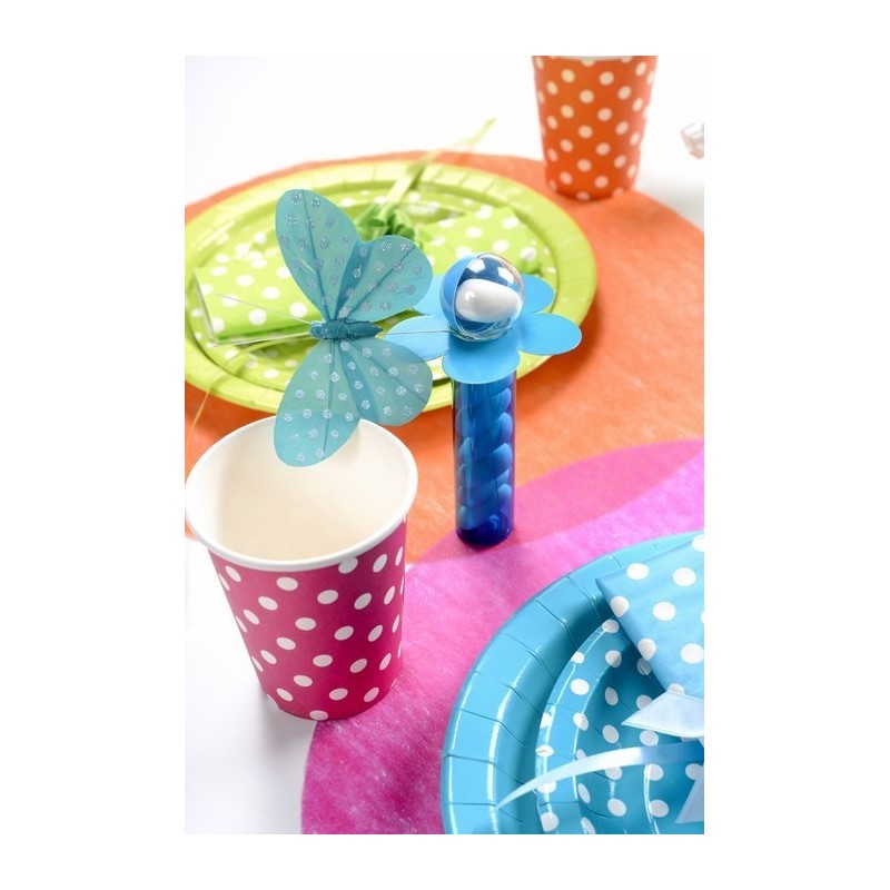 Marque-place fleur Blanc Sachet de  piees 