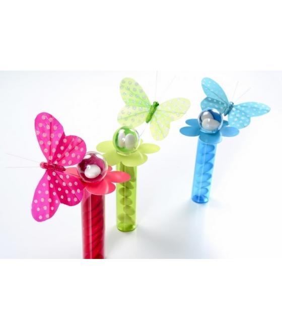 Marque-place fleur Turquoise Sachet de  piees 