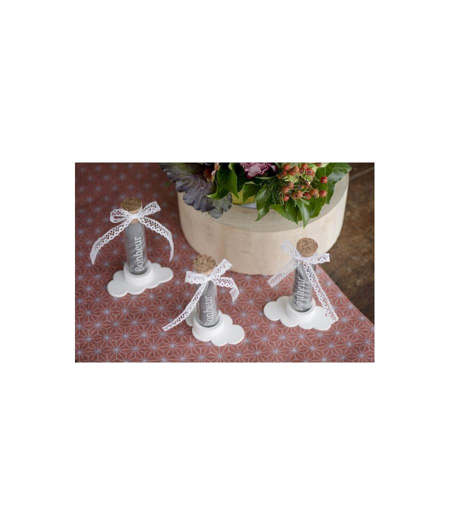 Support éprouvette nuage Blanc (Sachet de 2 pièces)