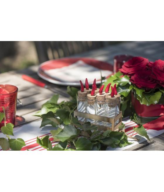 Support éprouvette cagette Brûlé (La pièce)