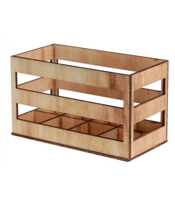 Support éprouvette cagette Brûlé (La pièce)