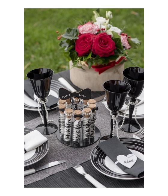 Portant éprouvettes rond Noir (Sachet d'1 pièce)