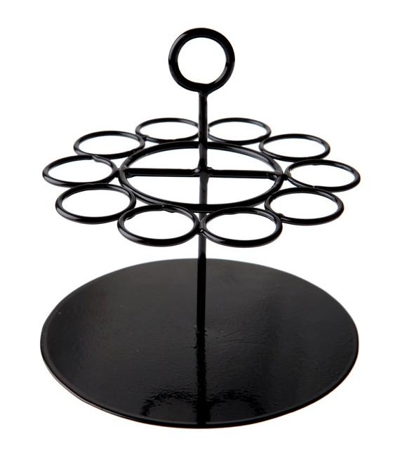 Portant éprouvettes rond Noir (Sachet d'1 pièce)