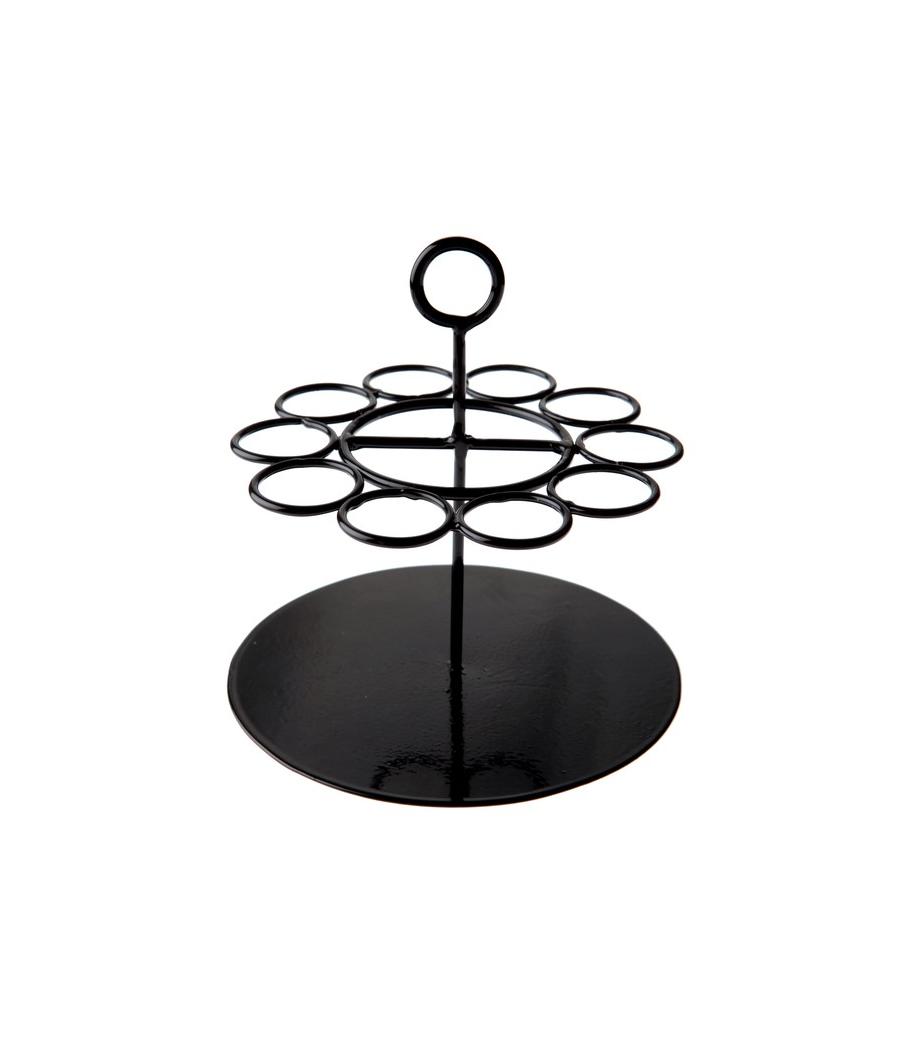 Portant éprouvettes rond Noir (Sachet d'1 pièce)