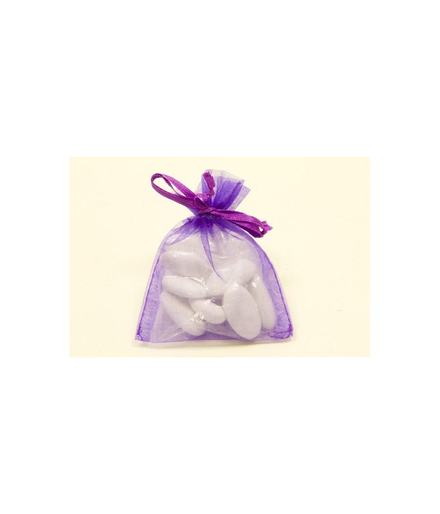  sacs en organza Prune 