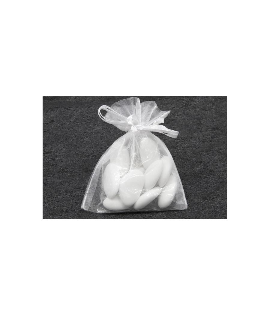 10 Sachet organza blanc