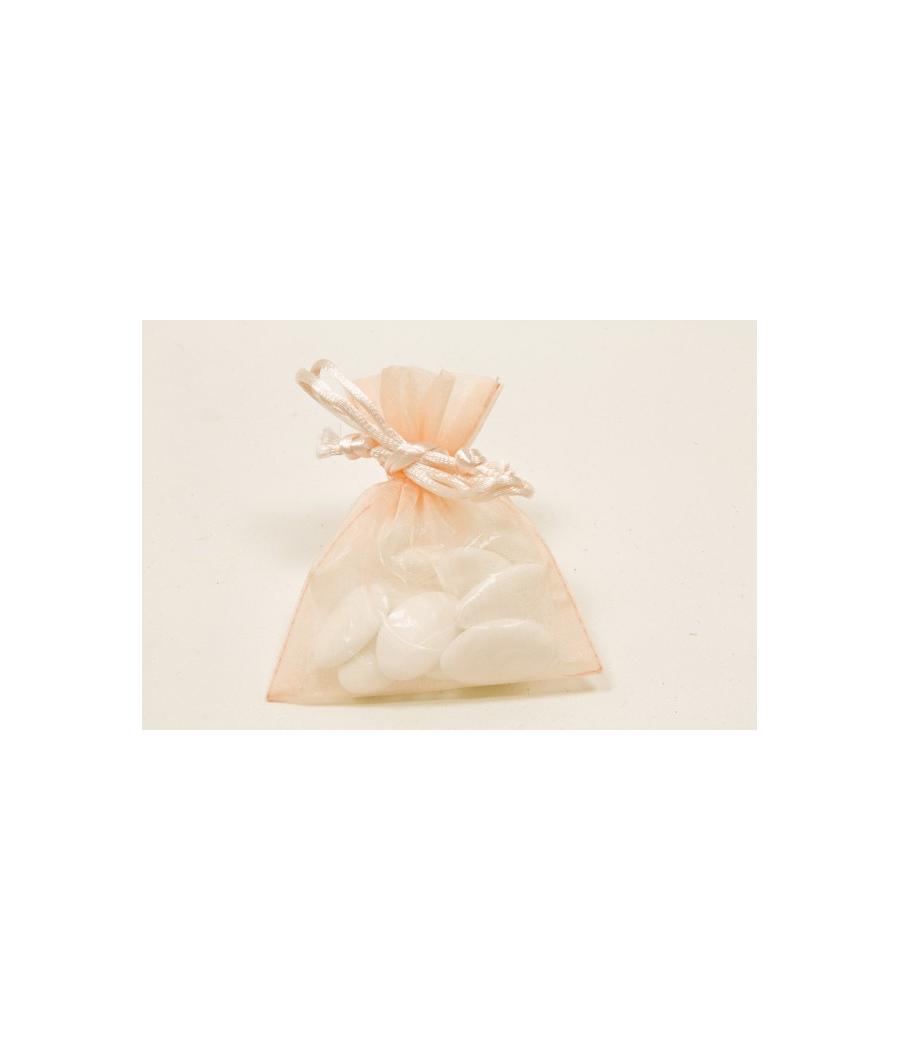 10 sachets organza Pêche