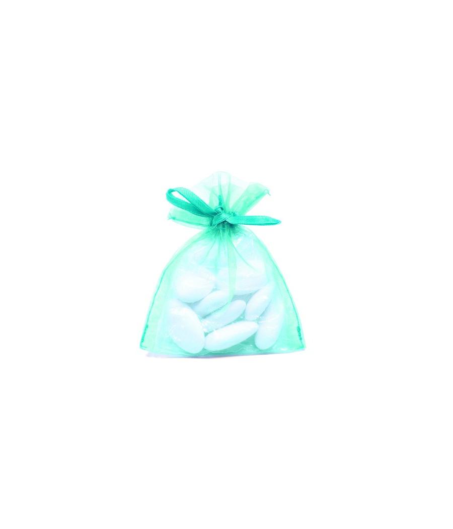 10 sachets en organza Jade