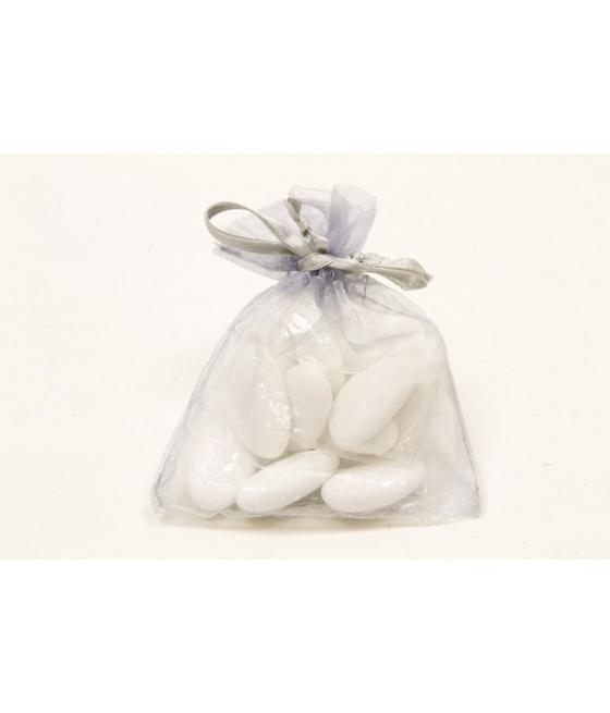  sachets en organza Gris 