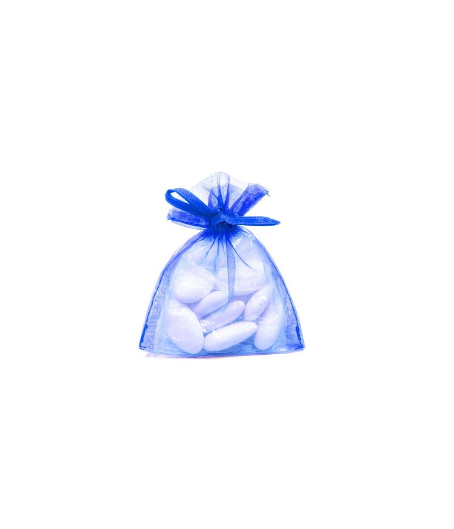 10 Sachets organza Bleu roi