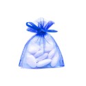 10 Sachets organza Bleu roi