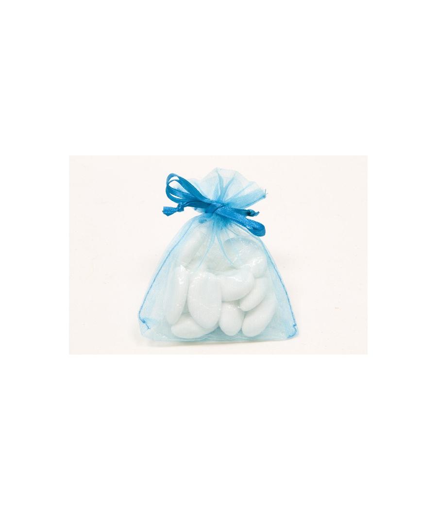  sachets organza Turquoise 