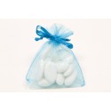  sachets organza Turquoise 
