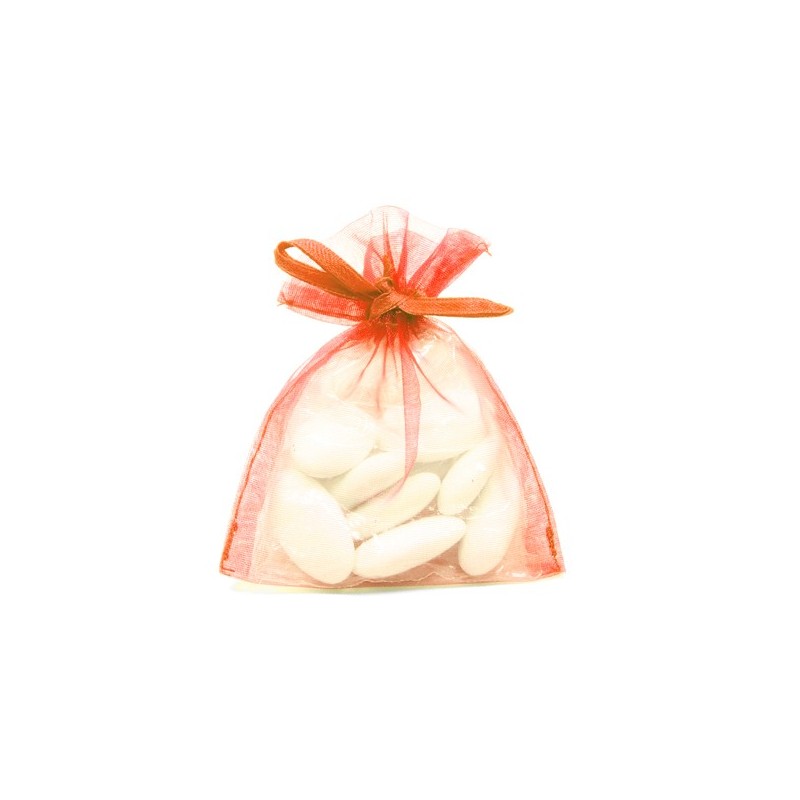  sachets organza Corail 