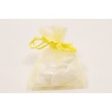 10 sachets organza jaune