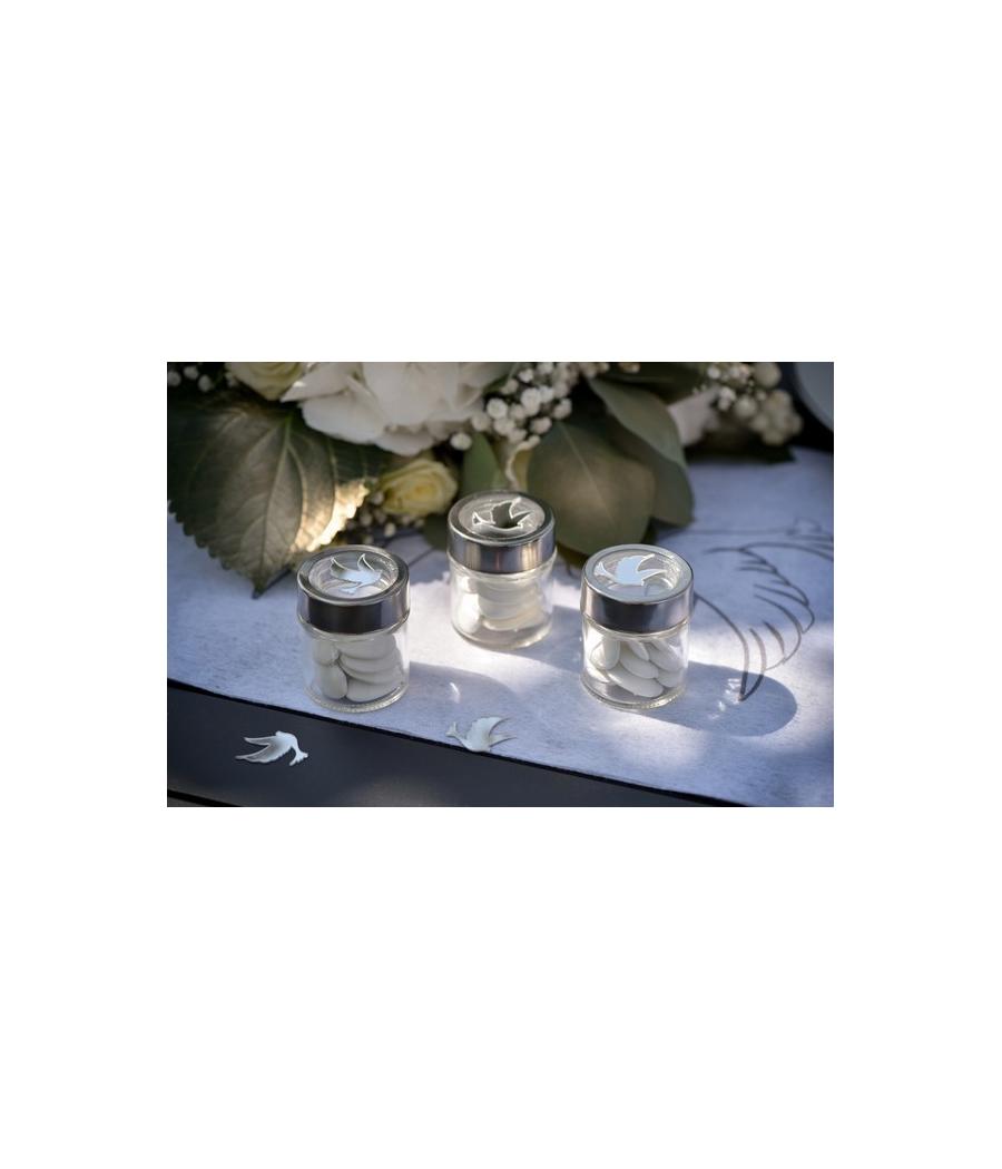 4 pots avec couvercle transparent