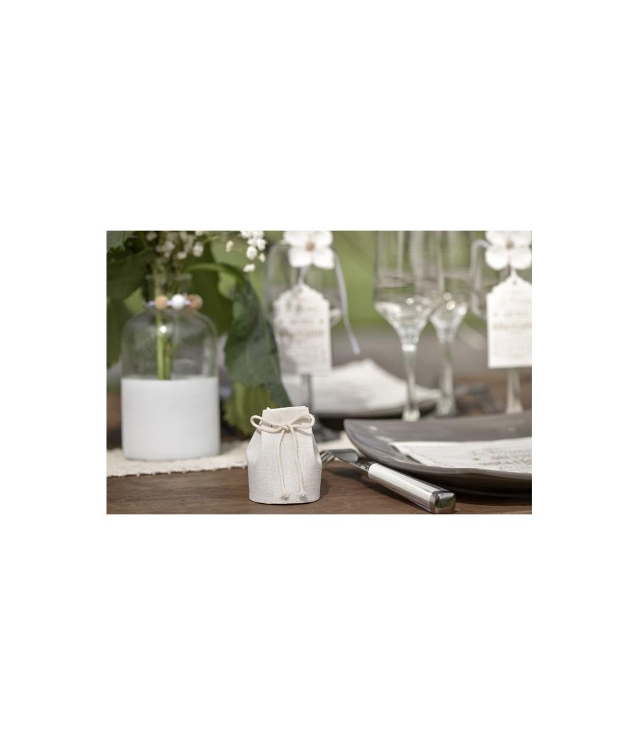 4 Aumônières blanches