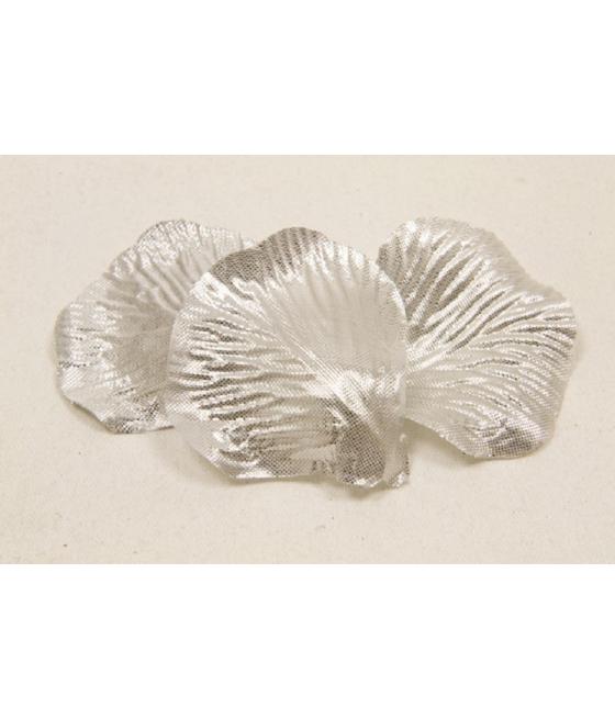 50 Pétales métallisées argent