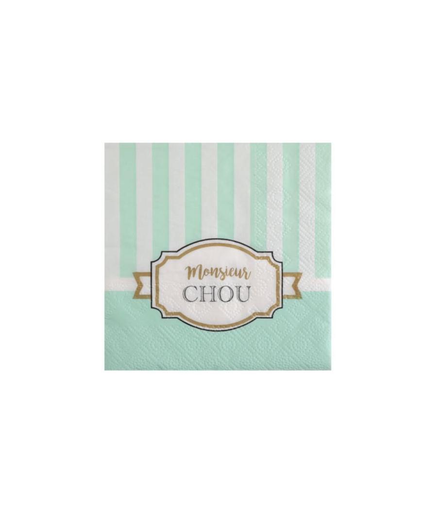  Serviettes baby Shower vert 