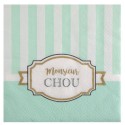  Serviettes baby Shower vert 