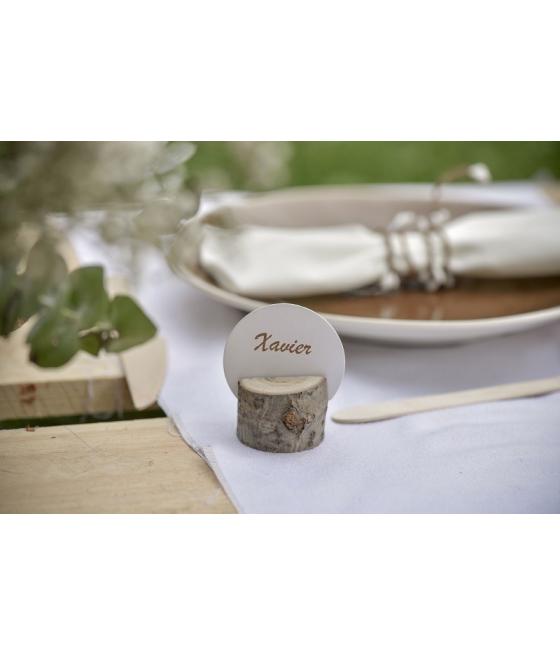 Marque place en bois (x 2)