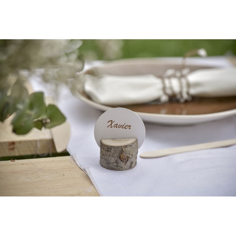 Marque place en bois (x 2)