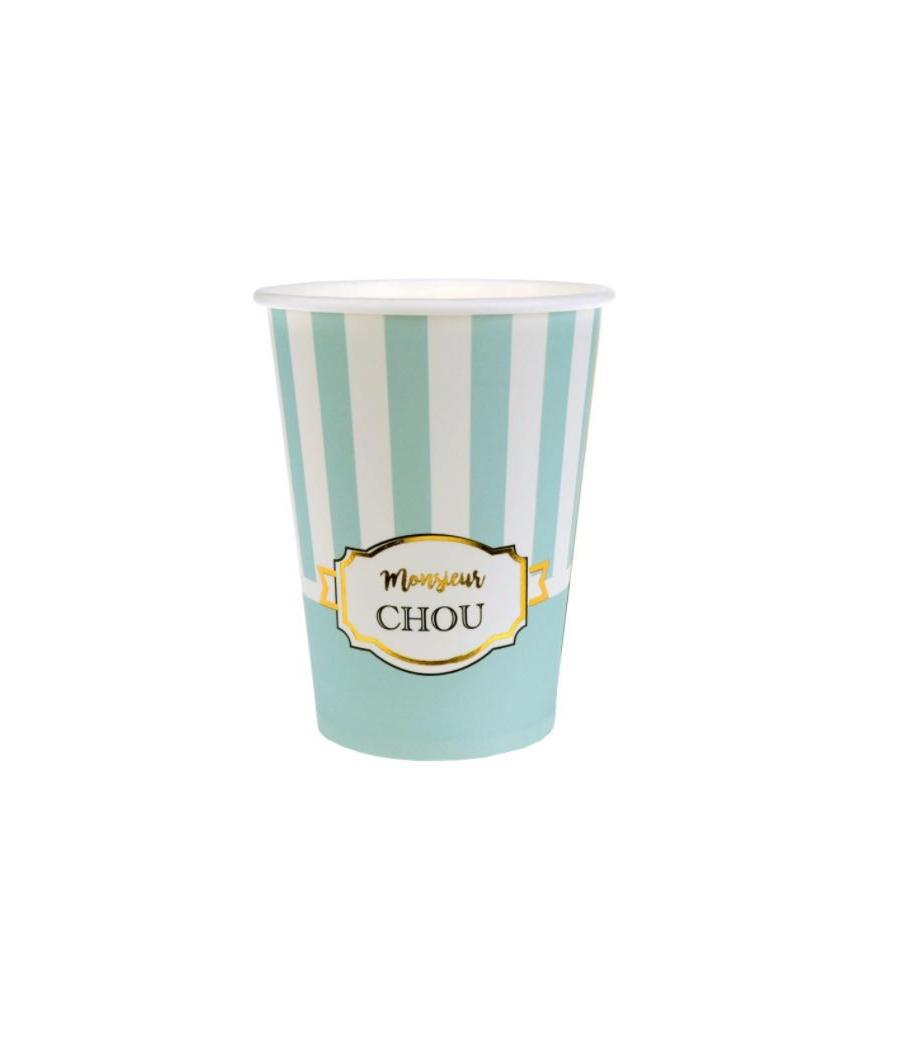 10 gobelets vert d'eau de la gamme Monsieur Chou