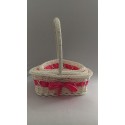 Lot de 3 paniers en osier Fuchsia