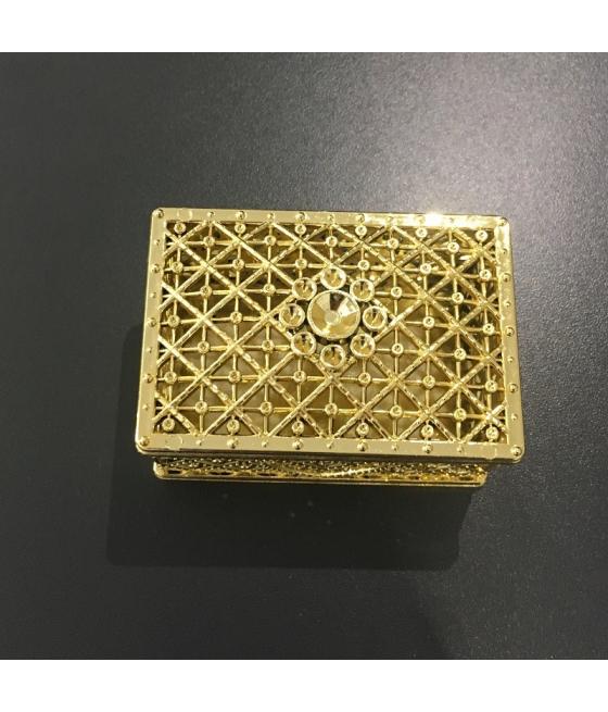 Boite à dragées dorée