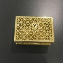 Boite à dragées dorée