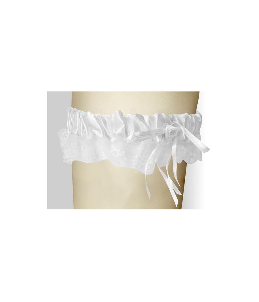 Jarretiere satin Blanc
