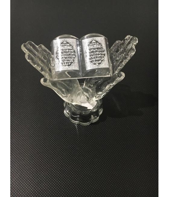 Sujet en verre en priÃ¨re 