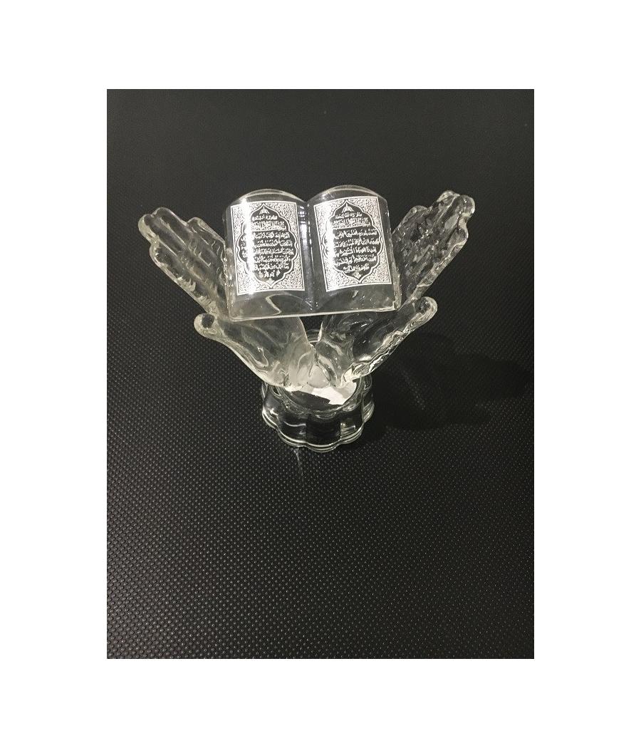 Sujet en verre en priÃ¨re 