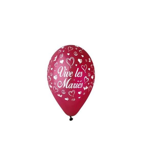 Ballon imprime "vive les maries"  Bordeaux 