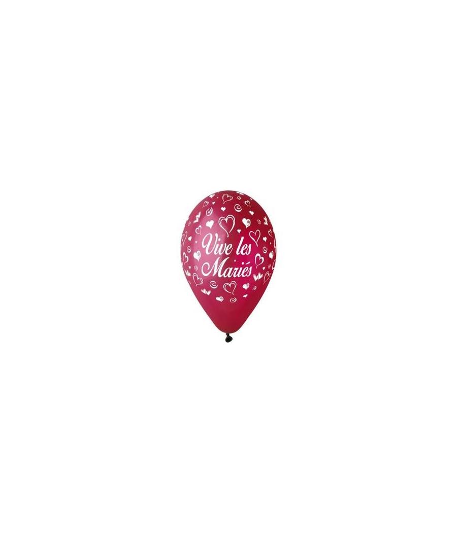 Ballon imprime "vive les maries"  Bordeaux 