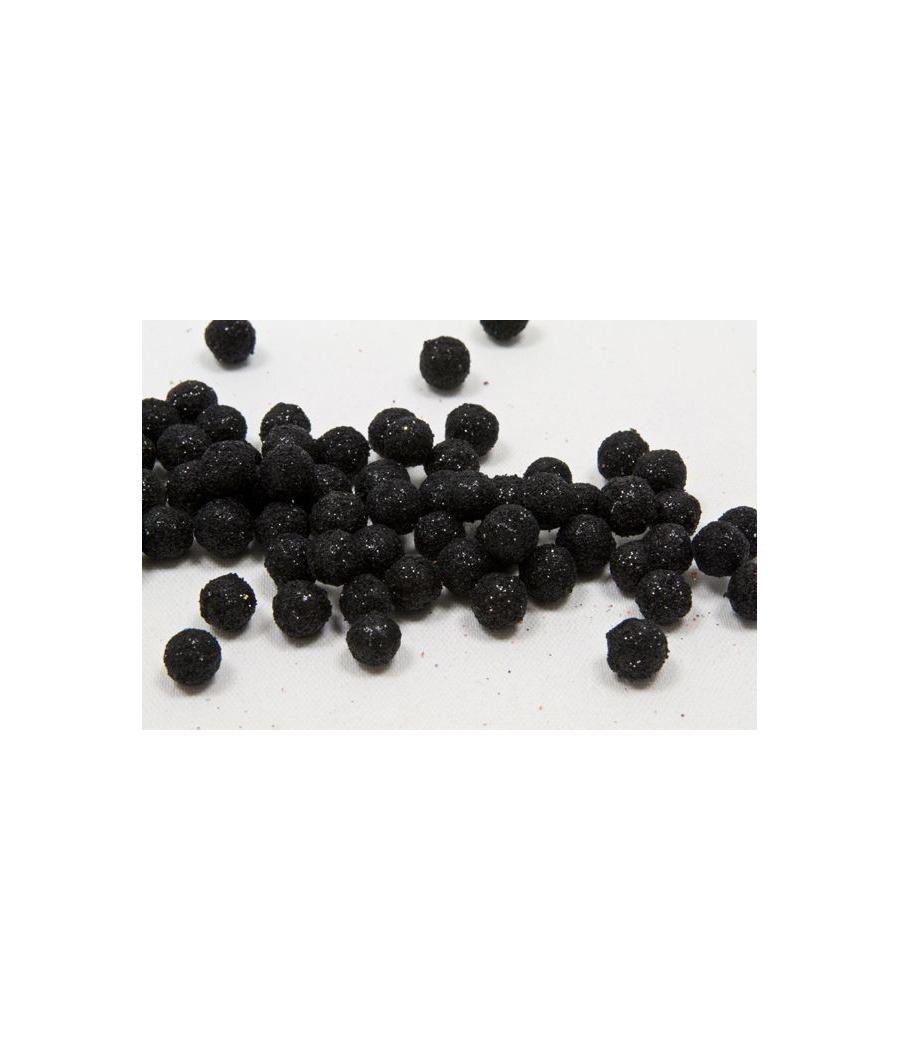Boules deco pailletees Noir 
