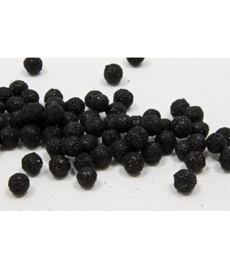 Boules deco pailletees Noir 