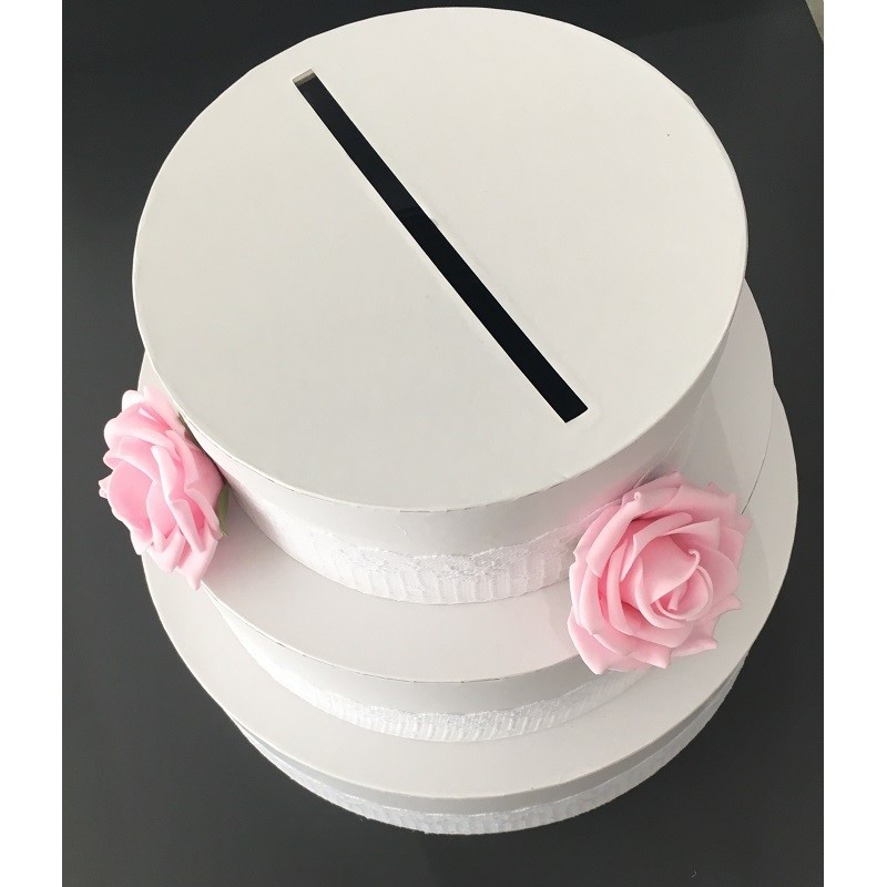 Urne gâteau avec roses