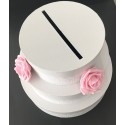 Urne gâteau avec roses