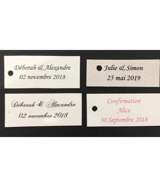 Etiquettes personnalisées