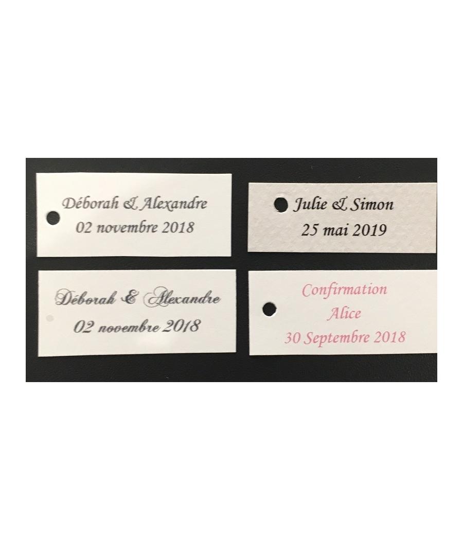 Etiquettes personnalisées