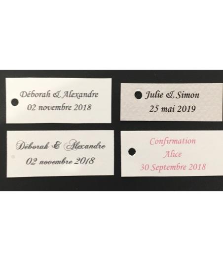 Etiquettes personnalisées