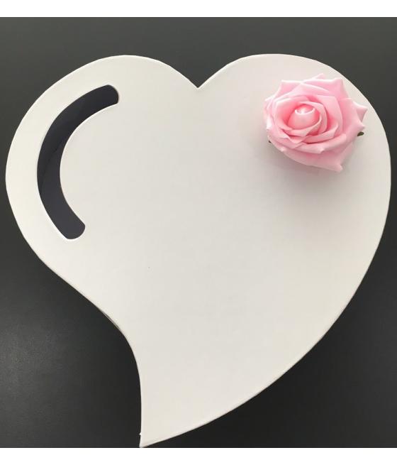 Urne coeur avec rose 