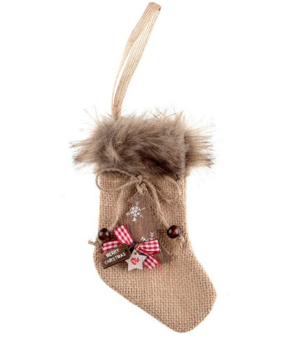 Chaussette fourrure Naturel (La pièce)