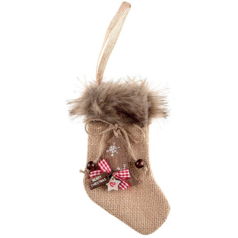 Chaussette fourrure Naturel (La pièce)