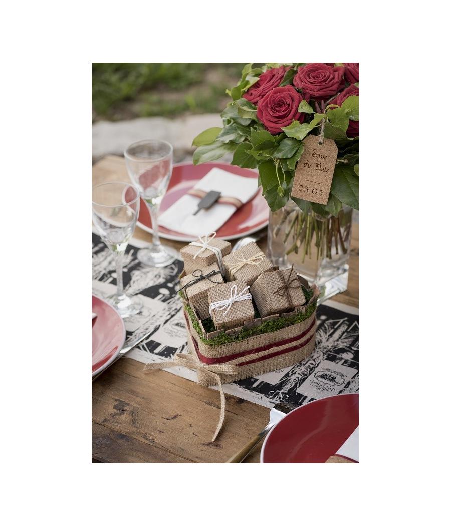 Boîte carrée naturelle Naturel (Sachet de 4 pièces)