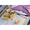 Boîte cube Noël Or