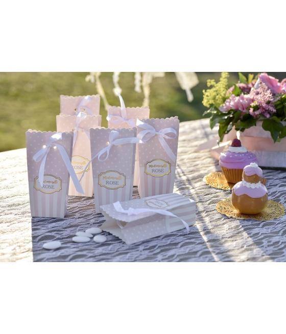 Boite Baby Shower "Mademoiselle Rose" 6 pièces